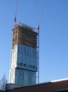 Hochhaus im Bau