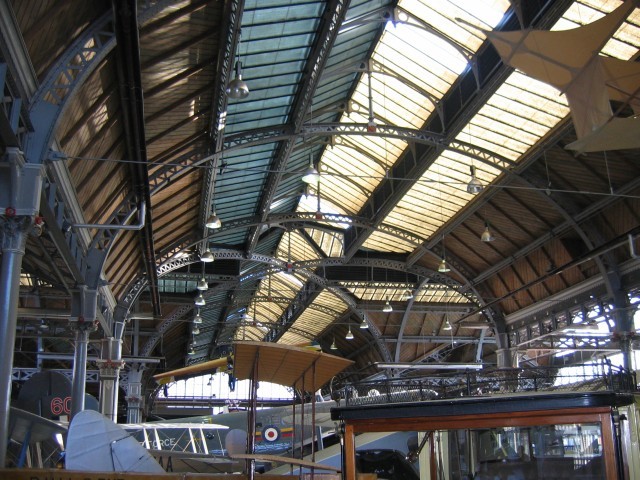 Ausstellungshalle für Flugzeuge