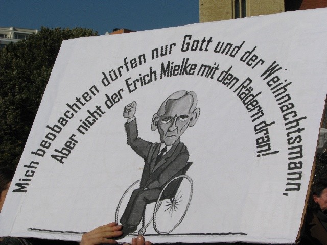 Erich Mielke auf Rädern