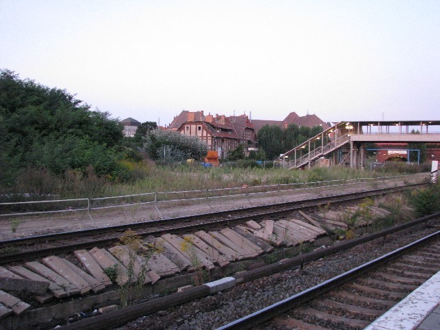 Blick zum alten Wartehäuschen (was nicht mehr steht)