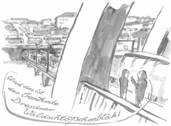Waldschlößchenbrücke - Karikatur 6