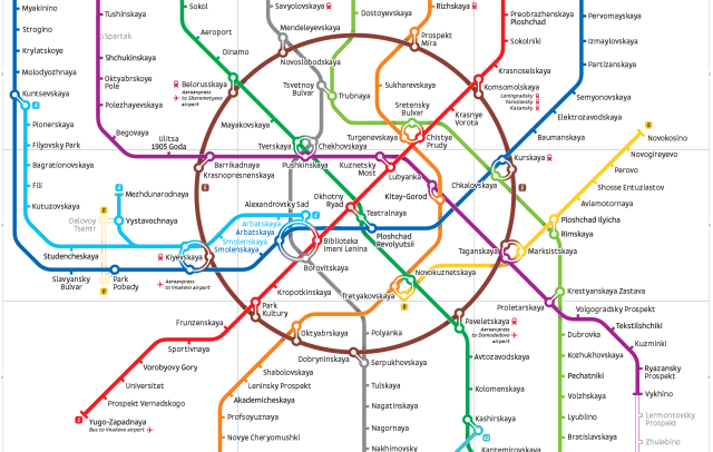 Moskauer U-Bahn-Plan