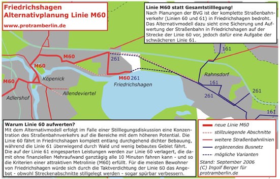 ProTram Berlin - Netz für Friedrichshagen