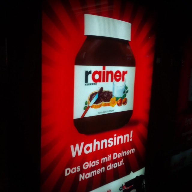 Nutella-Werbung