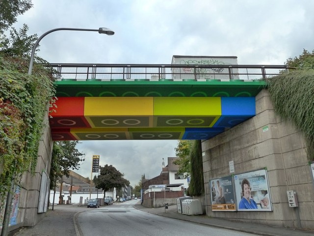 Lego-Brücke in Wuppertal