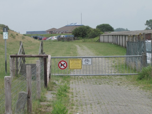 Unpassierbare Fahrradschleuse