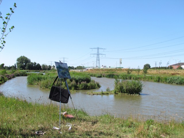 Künstler am See bei Den Haag