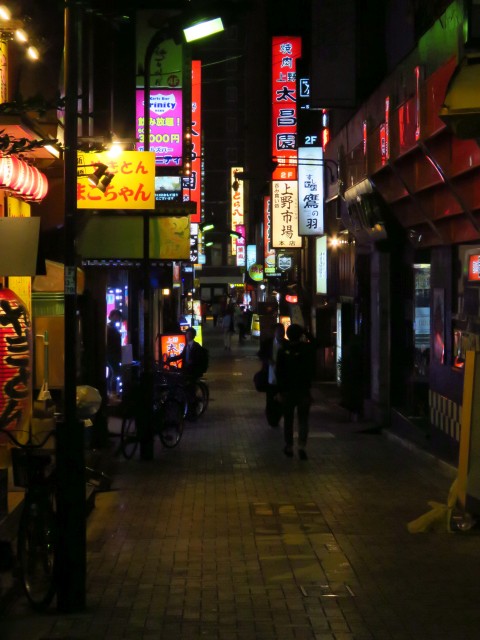 Tokio: Ueno-Hirokoji bei Nacht