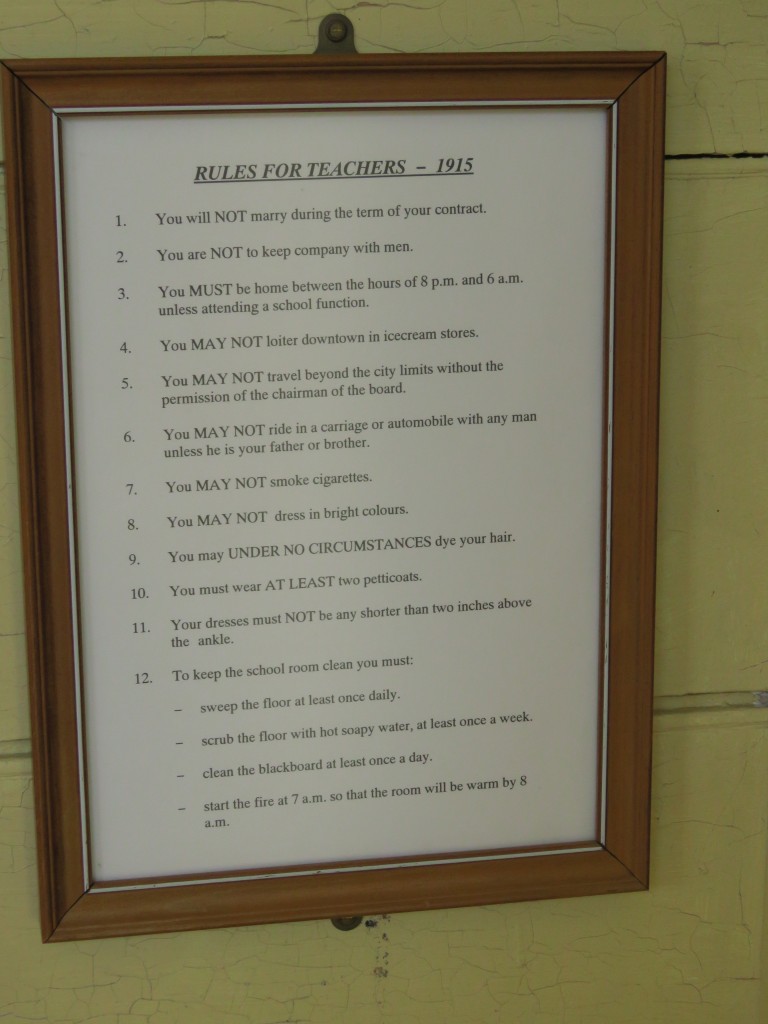NZ: Rules for teachers 1915