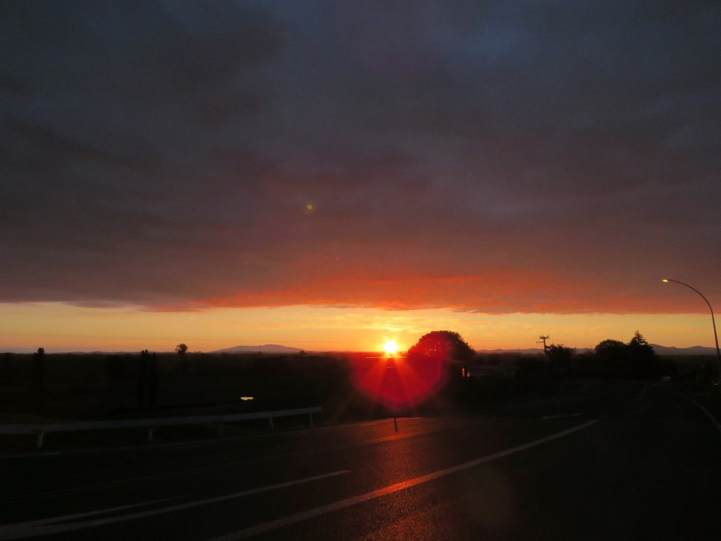 NZ: Sonnenuntergang bei Okauia 046