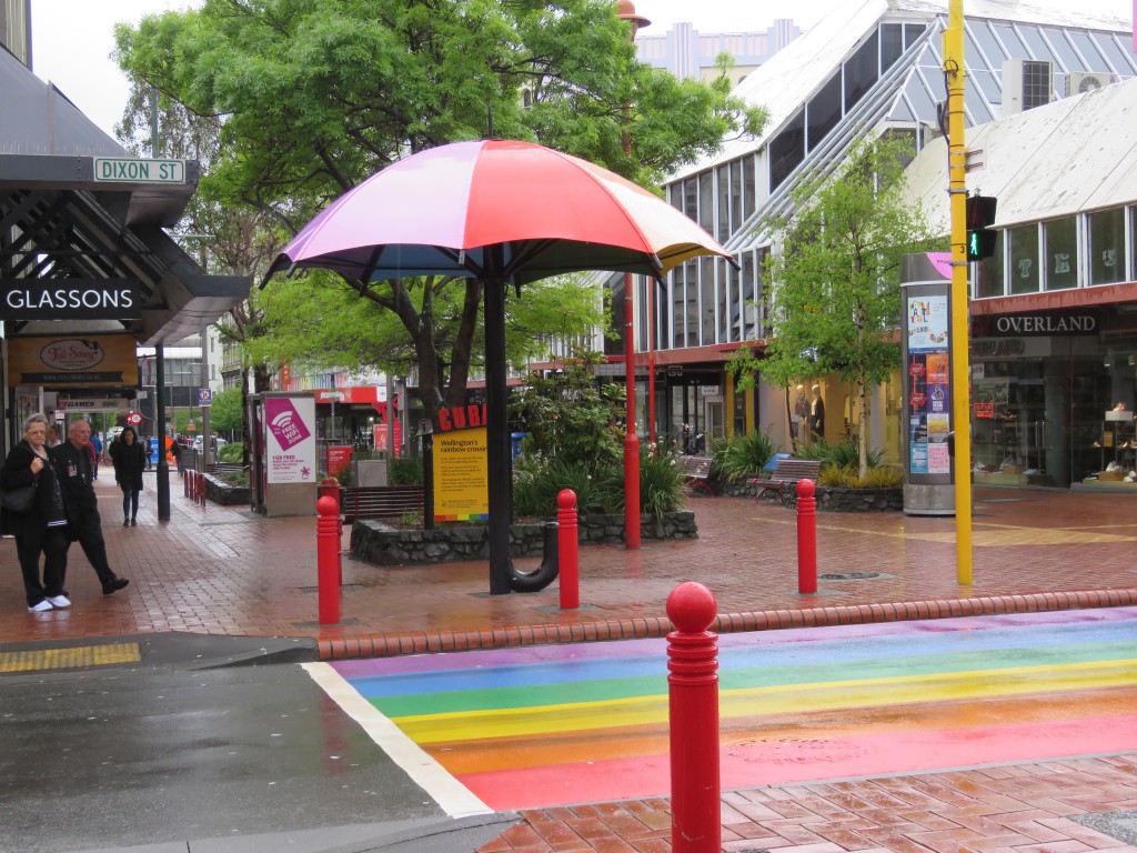 NZ: Wellington Cuba Street Rainbow Crossing