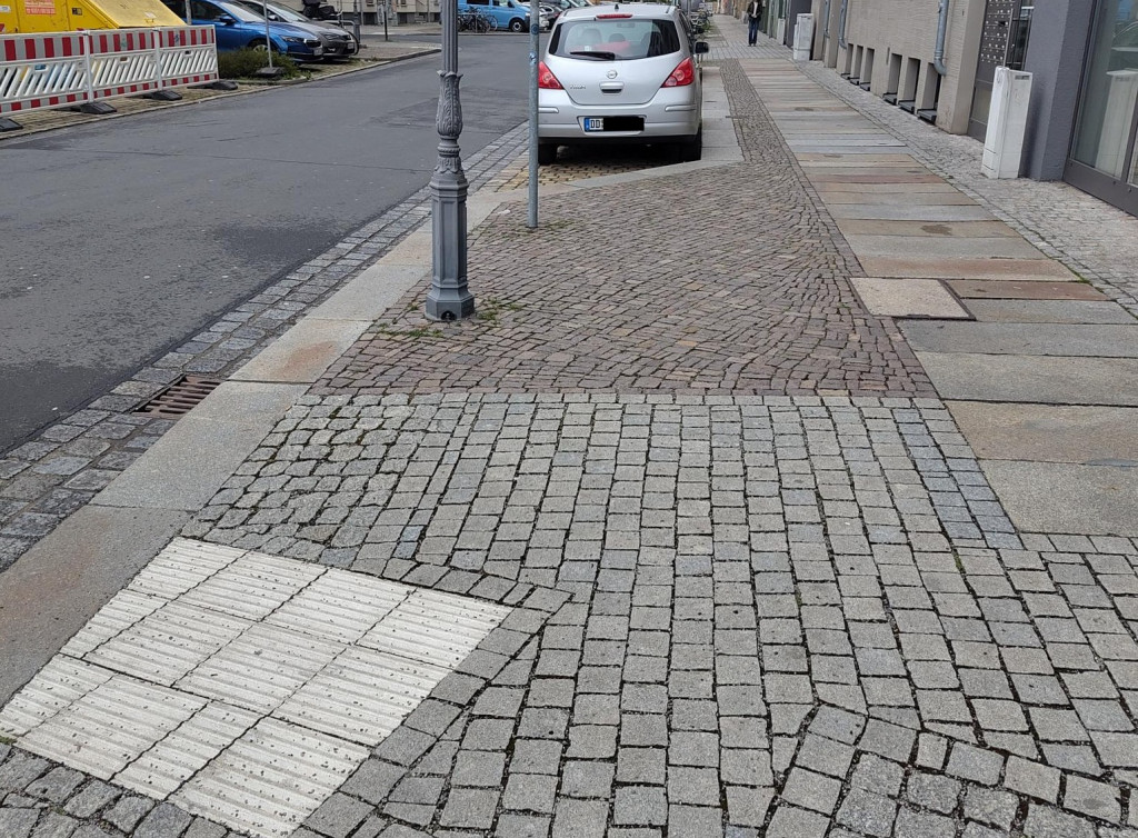 Gehweg in Dresden