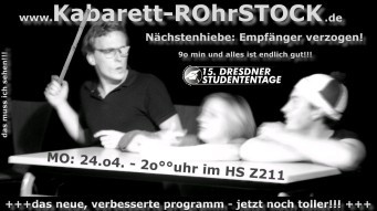 Kabarett ROhrSTOCK am 24.4. in der HTW - Bild 1