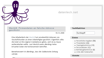 Die Chronik der Datenpannen: datenleck.net - Bild 1